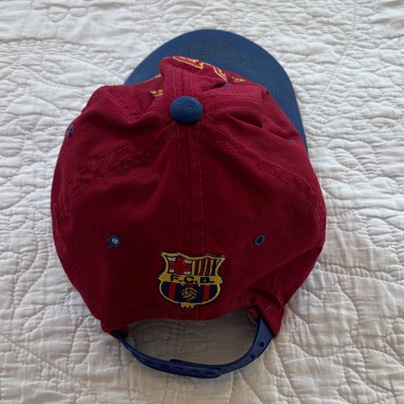 Men’s Barça Embroidered Baseball Cap - Red & Blue - Picture 3 of 3